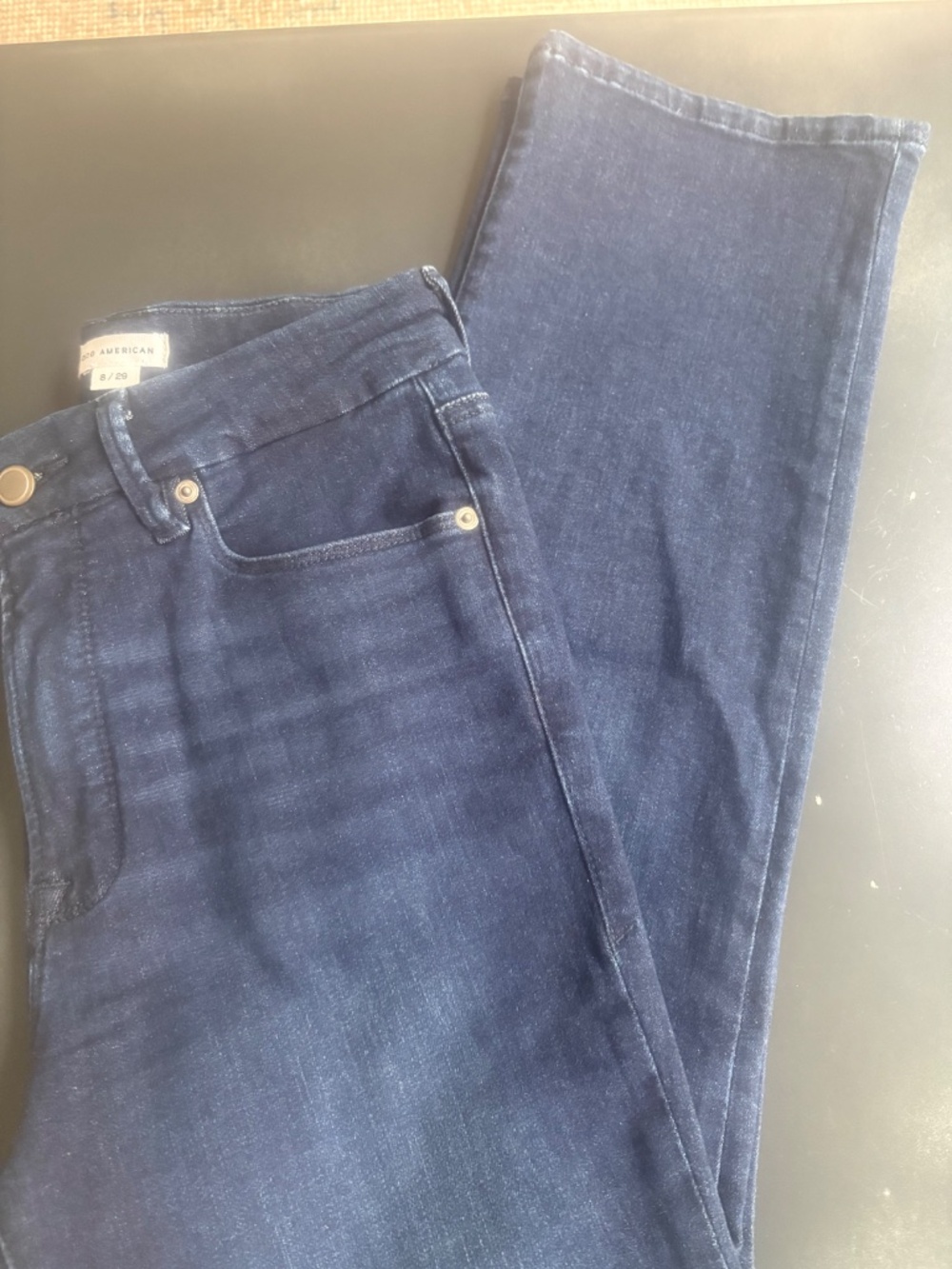 Good American 'Good Petite Straight' Jeans,  Blue 224, 8 Petite